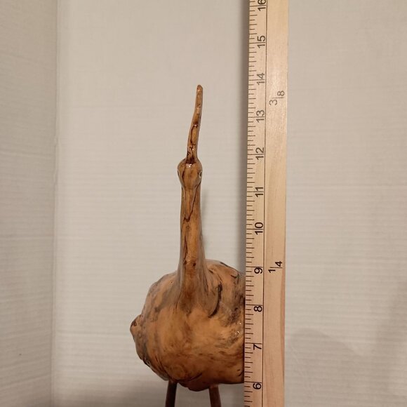 Mexican Souvenir Hand Carved Wooden Bird Sculpture MCM - Picture 11 of 13